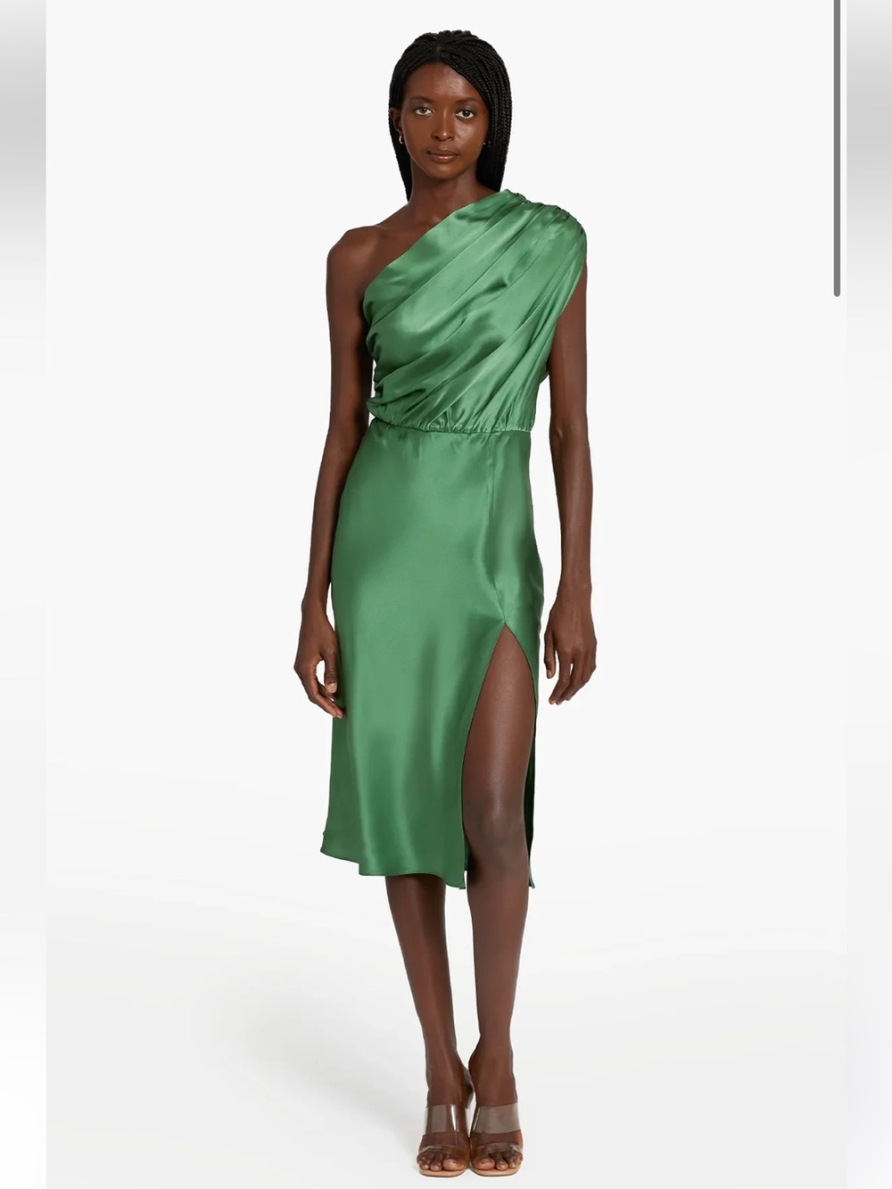 AMANDA UPRICHARD - DUPREE SILK DRESS - FERMAN 100% silk